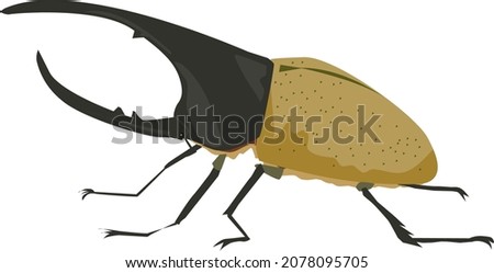 This is a Hercules beetle artwork