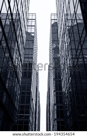 Glass high-rise offices, Hong Kong
