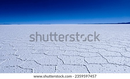 Similar – Image, Stock Photo Salar de Uyuni, Bolivia, South America, group of tourists with trucks