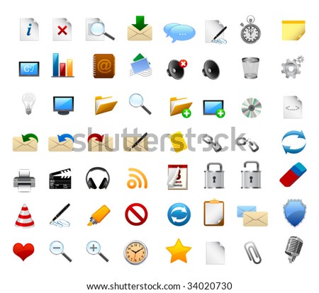 Realistic icons