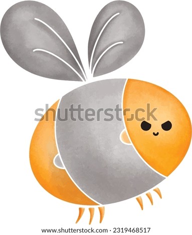 Bee logo design. bee cartoon character design