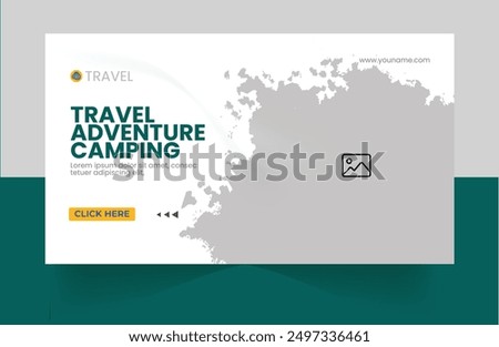  Travel YouTube thumbnail template and business thumbnail 