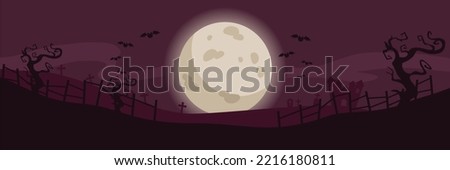 Halloween Theme Background with Castle Icon, Jack O Lantern Icon and dark purple color. Suitable to use on Halloween event. Also suitable for uploading social media at Halloween events