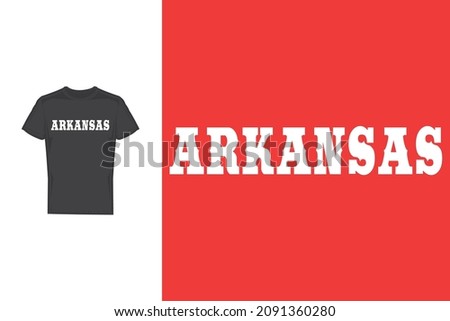 Arkansas Text Lettering for t shirt design 