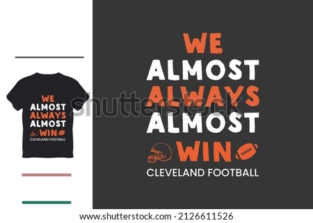 Cleveland football t shirt design