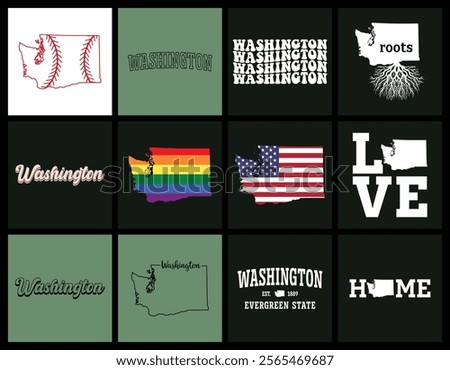 Washington state t shirt design