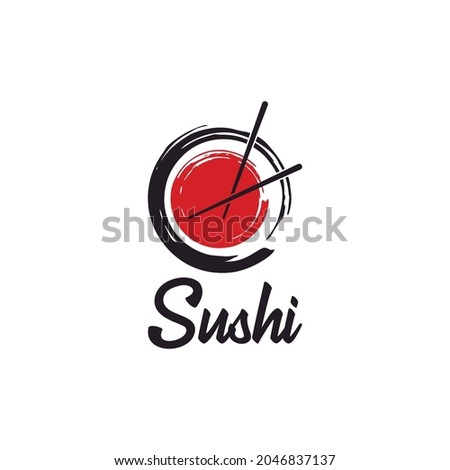 Chopsticks Swoosh Bowl Oriental Japanese Cuisine, Japanese Sushi Seafood