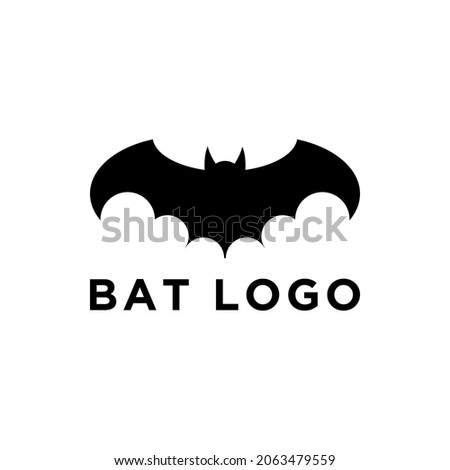 Bat Logo icon illustration on white background.