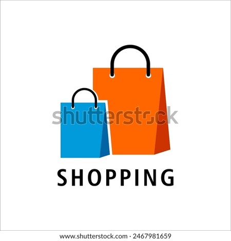 bag shop logo vector template illustration design