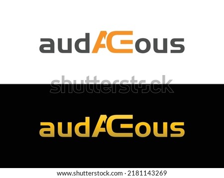 audaceous vector logo design template.eps