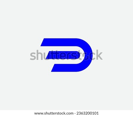 Modern and Minimal Letter D Logo Design