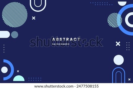 Similar – Image, Stock Photo blue geometric shapes on textured design