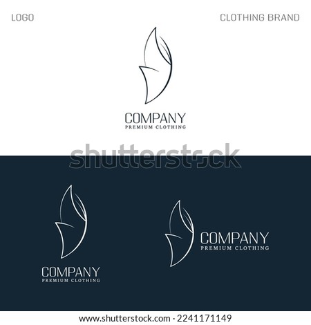 Сlothing logo template vector, perm logo