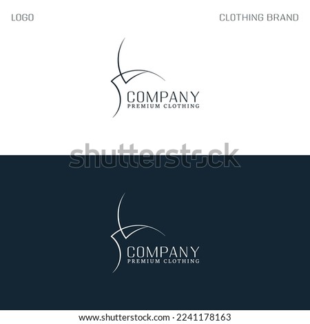 Сlothing logo template vector, perm logo