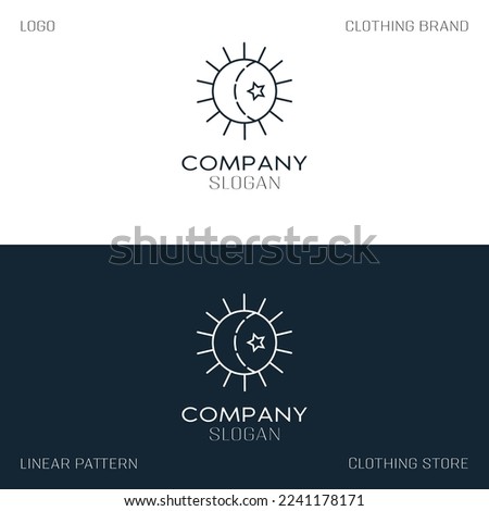 Vector logo template, perm logo