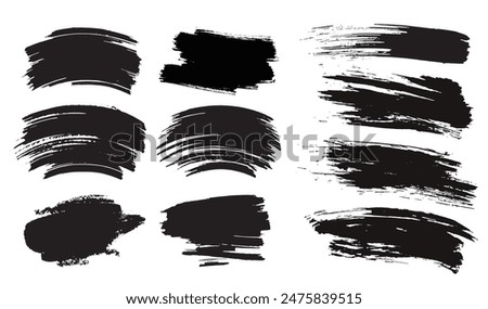 paint brush templates grunge dark black sketch.