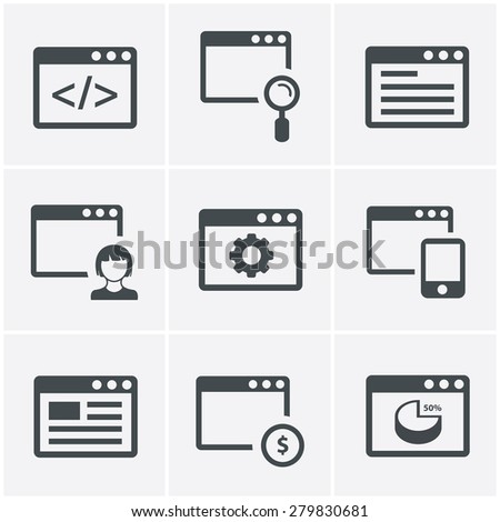 browser icon set