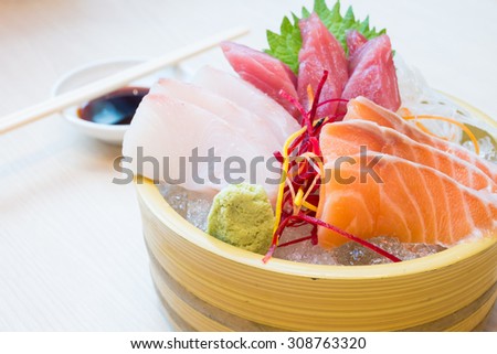 Japan food sashimi