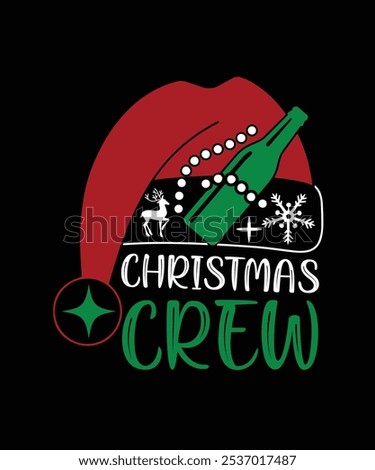 
CHRISTMAS CREW VECTOR TSHIRT DESIGN