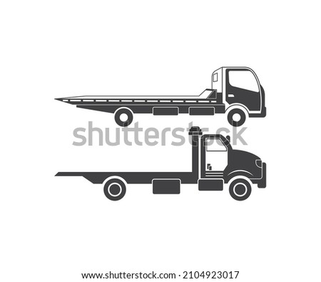 Rollback Truck svg, Flatbed Truck Svg, Tow Truck svg, Rollback Truck Silhouette