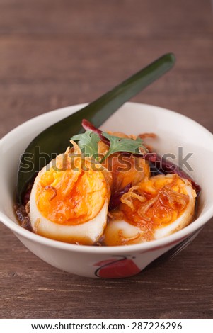Egg with Tamarind sweet Sauce