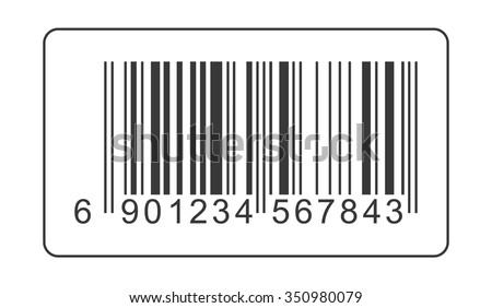 Realistic Barcode icon isolated. Modern simple flat bar code sign. Marketing, internet concept. Trendy vector buy market mark symbol for website design, mobile app. Logo barcod illustration.