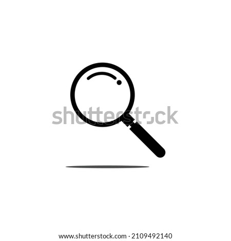 Search symbol vector with lups icon flat. Zdjęcia stock © 