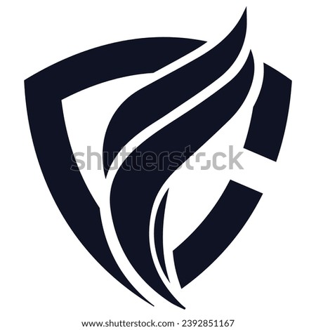 logo design letter cf elegant modern vector