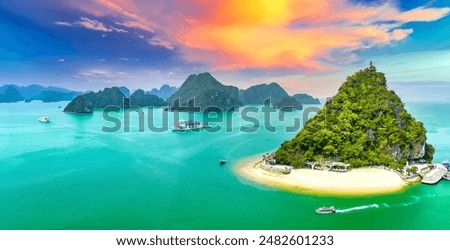 Similar – Image, Stock Photo water worlds Landscape