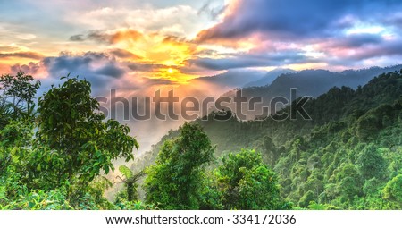 Similar – Image, Stock Photo Gate to heaven Landscape