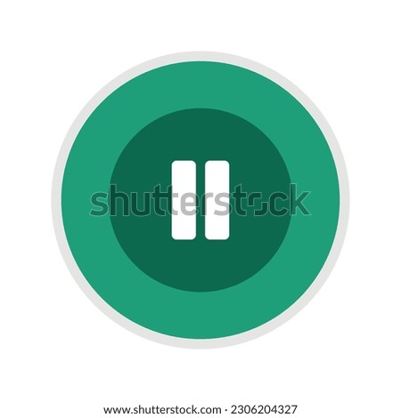 vector illustration of a pause button, icon for app, web