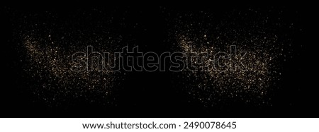 Golden sparkles gold glitter celebratory background