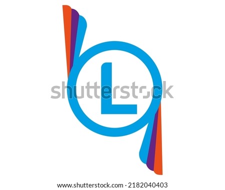 L abstract logo vector template