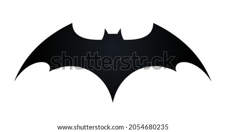 fly wings Batman famous logo superhero  icon vector