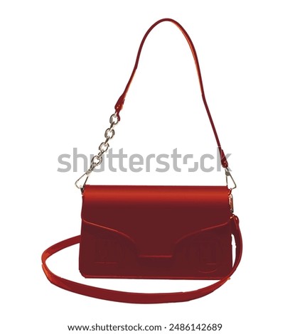 icon logo sign symbol art buy hand bag box red color model woman lady female hold handle fancy gift wear vector design detail model trend style Italy Paris carry cloth