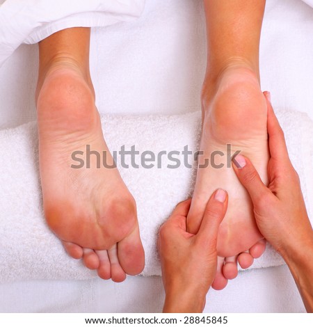 Massage and leaving of the female feet bared by a foot, please see some of my other parts of a body images: