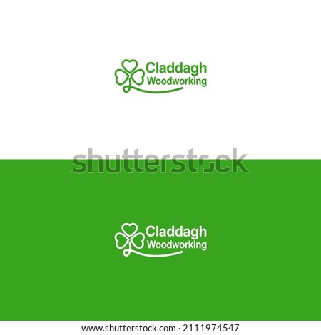 Shamrock Logo Vector illustrations.  Creative Shamrock logo design template