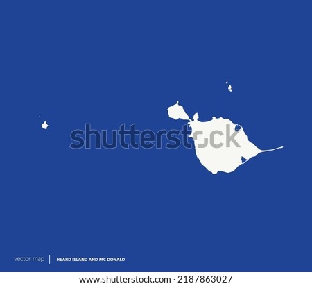 High Detailed Vector Map - Heard Island and McDonald Islands