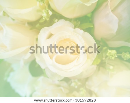 colorful Artificial flowers mixed bouquet  background