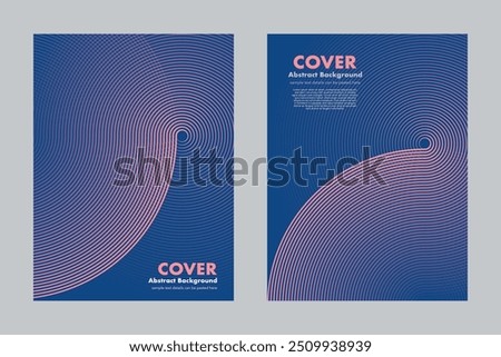 Vector abstract background featuring a dynamic swirl pattern with a combination of two colors deep blue and vibrant pink. Designed with lines and curved shapes for cover, digital art, posters