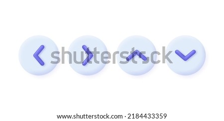 3D Arrow set isolated on white background. Can be used for many purposes. Trendy and modern vector in 3d style