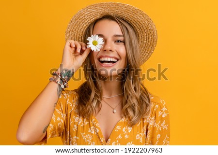 Image, Stock Photo Beautiful young woman looking at camera