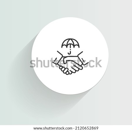 trusted third party icon vector design