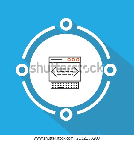 ssh protocol icon vector design