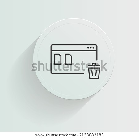Recovers Permanently Deleted Files icon vector design