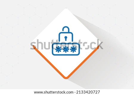 Encrypt email icon vector design