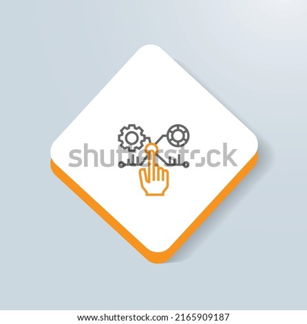Ease-of-use data collection icon vector design