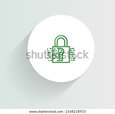 Encrypting Configuration Information icon vector design