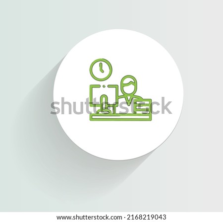 DBA support icon vector design