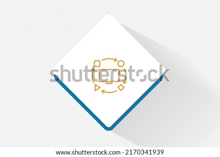 Scalable and extensible infrastructures icon vector design